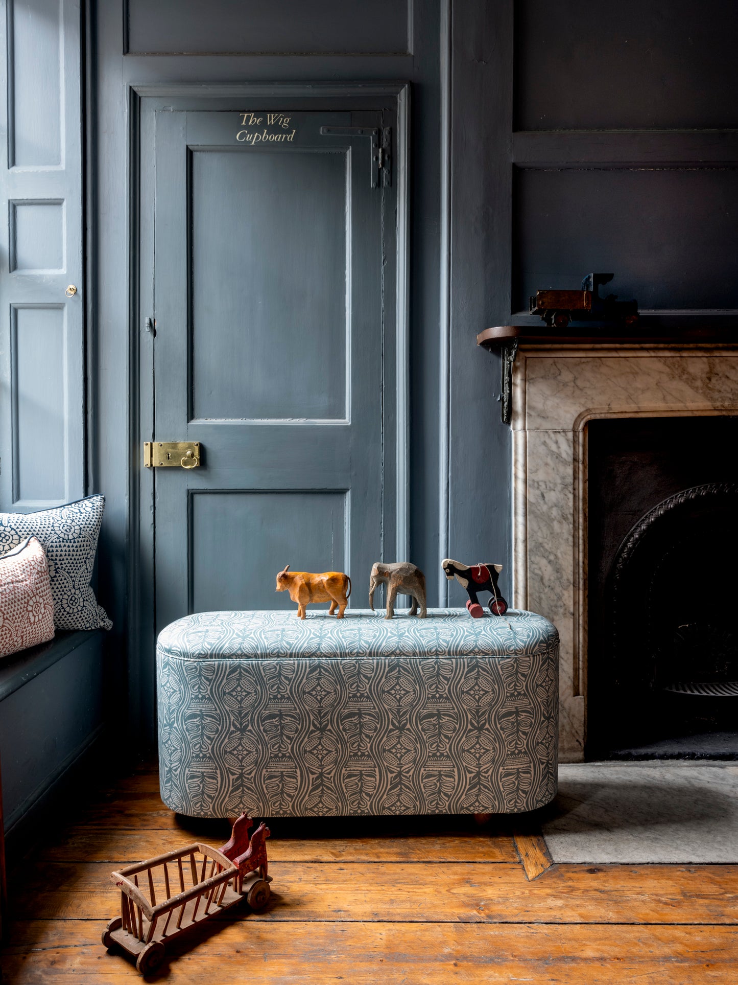 Dacha Dual Use Printed Linen Teal/Oyster