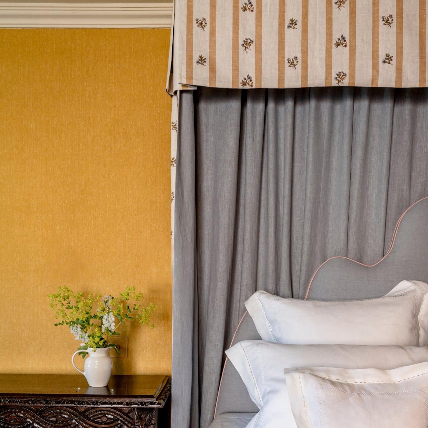 Light Weight Plain Linen Ochre