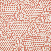 Paper-Backed Ivan Printed Linen Wallcovering Terracotta/Oyster