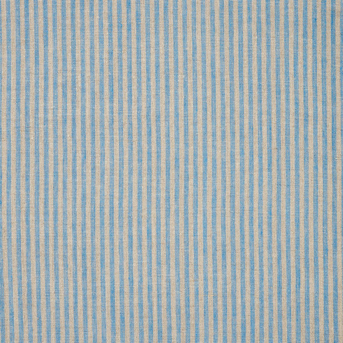 Narrow Stripe Linen Cornflower Blue/Natural