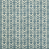 Hawelka Dual Use Printed Linen Oyster/Prussian Blue