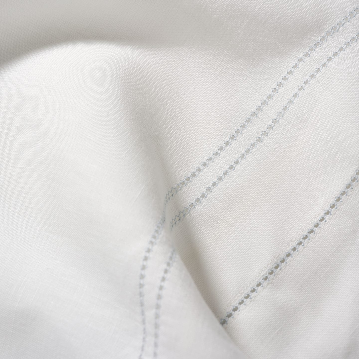 Sample – Chambray Blue Hemstitch