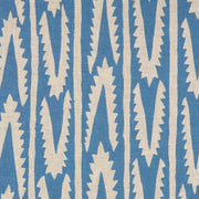 Shashka Dual Use Printed Linen Cornflower Blue/Natural