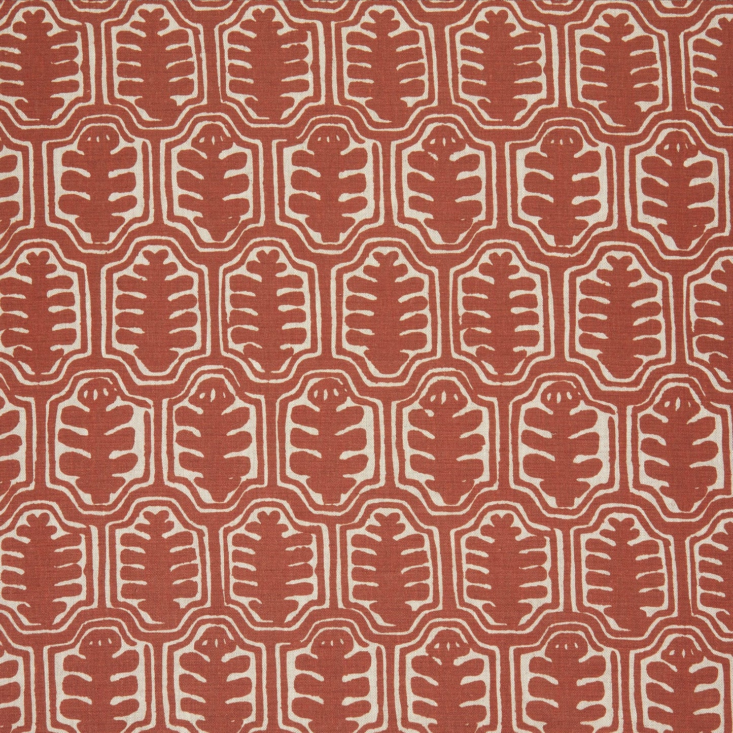 Sample - Inuit Dual Use Printed Linen Rust/Natural