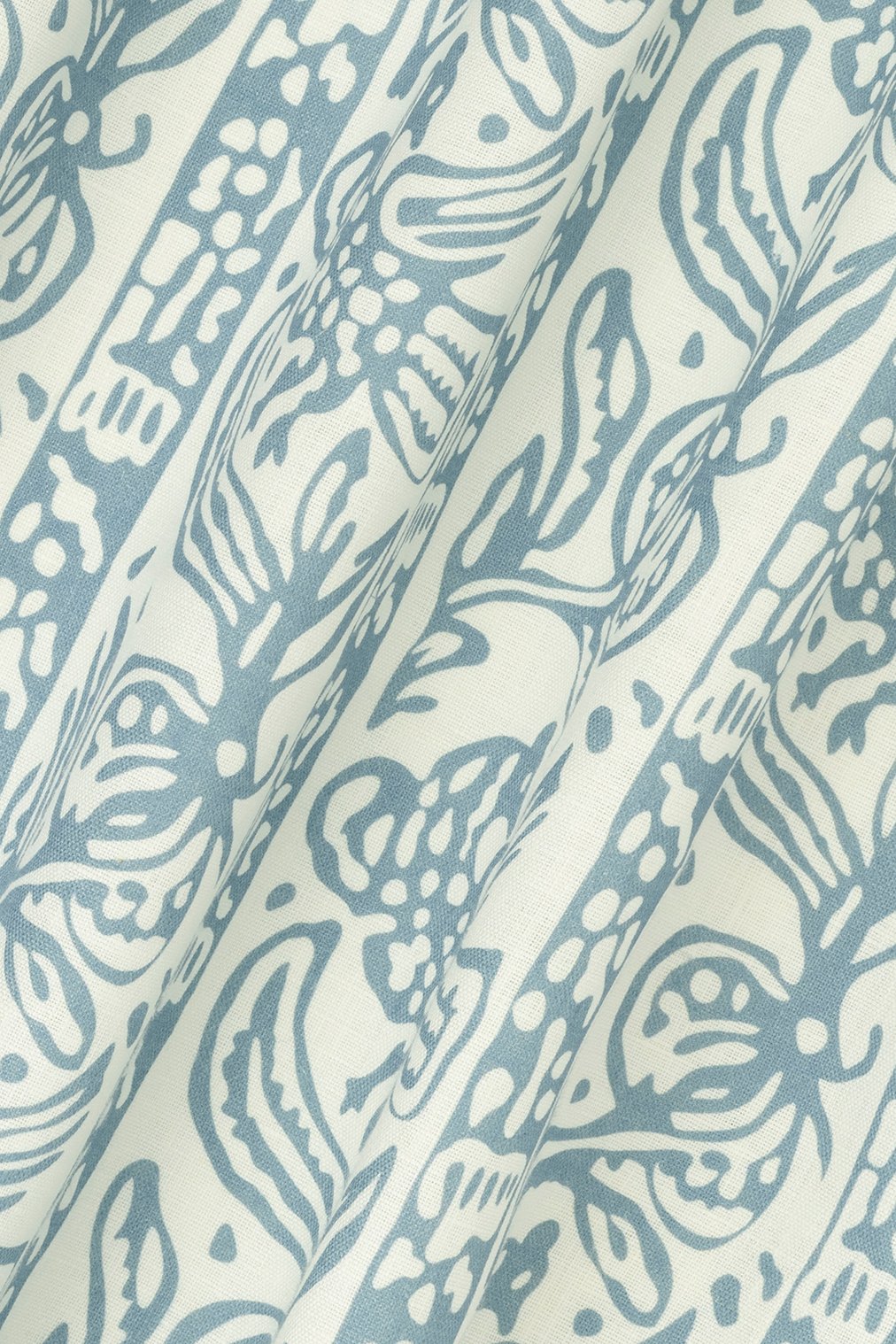 Finist Dual Use Archive Print in Chambray Blue/ Ivory White
