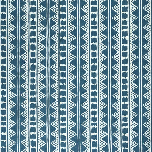 Kitezh Dual Use Archive Print in Prussian Blue/Ivory White