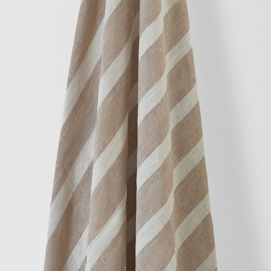 Bold Stripe Linen Natural/White