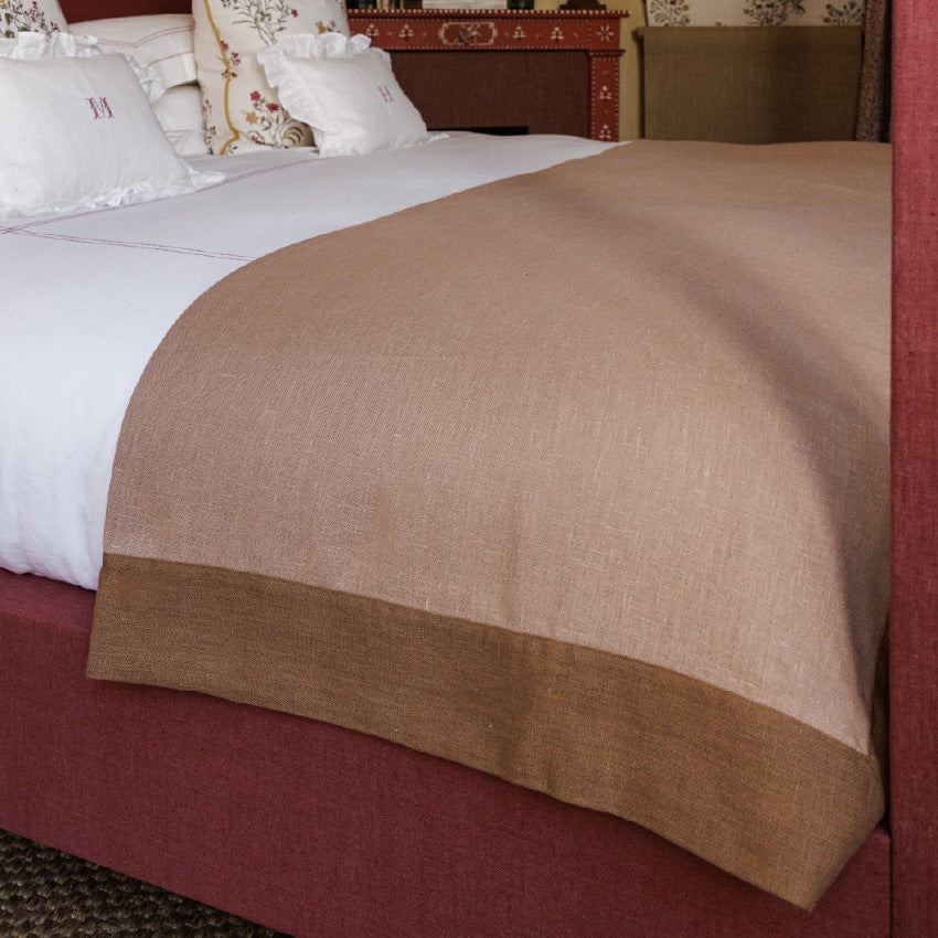 Throw In Tawny Gold With Bronze Border