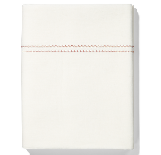 Top Sheet Hemstitch Claret