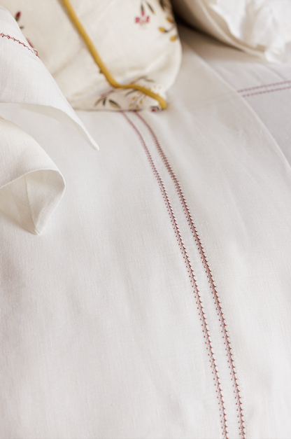 Top Sheet Hemstitch Claret