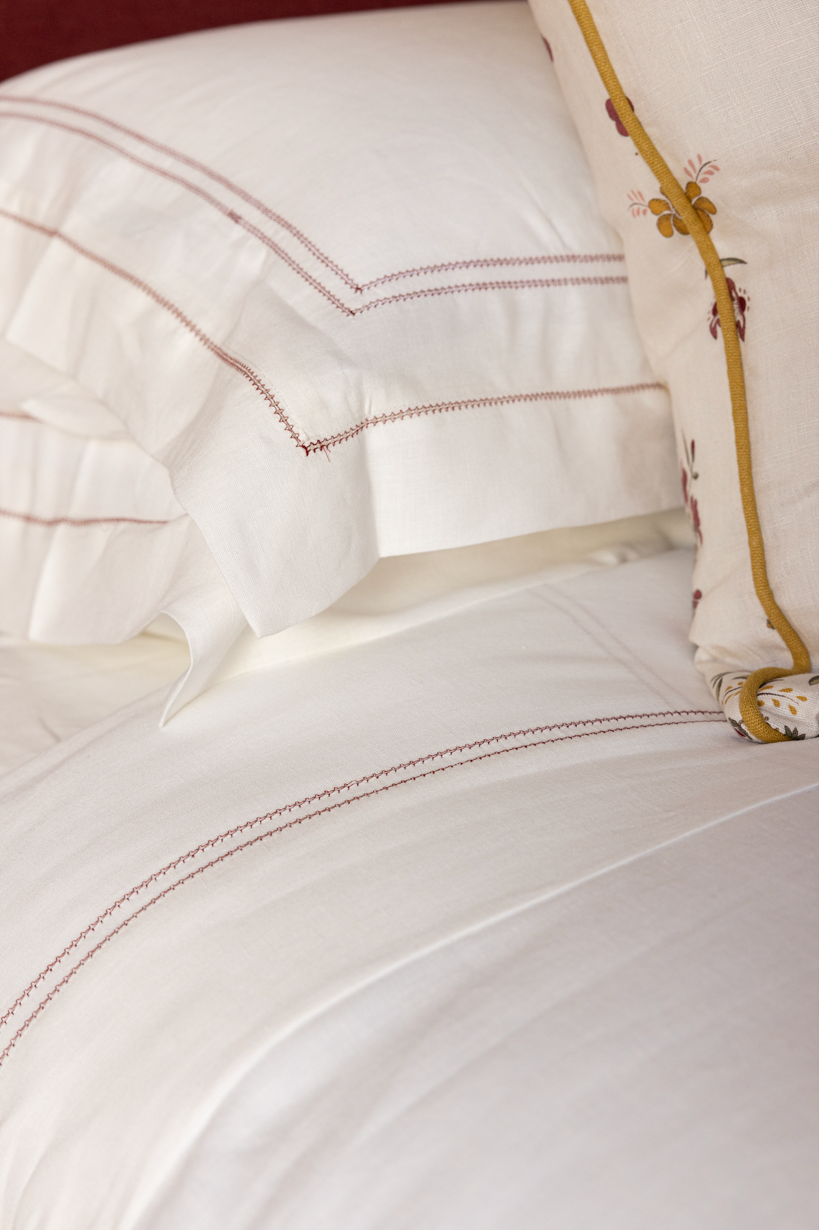 Pillowcase Hemstitch Claret