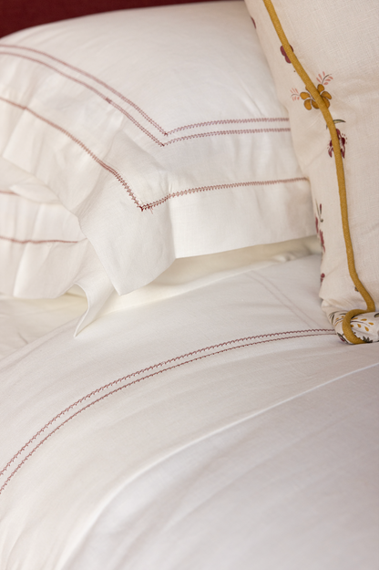 Pillowcase Hemstitch Claret