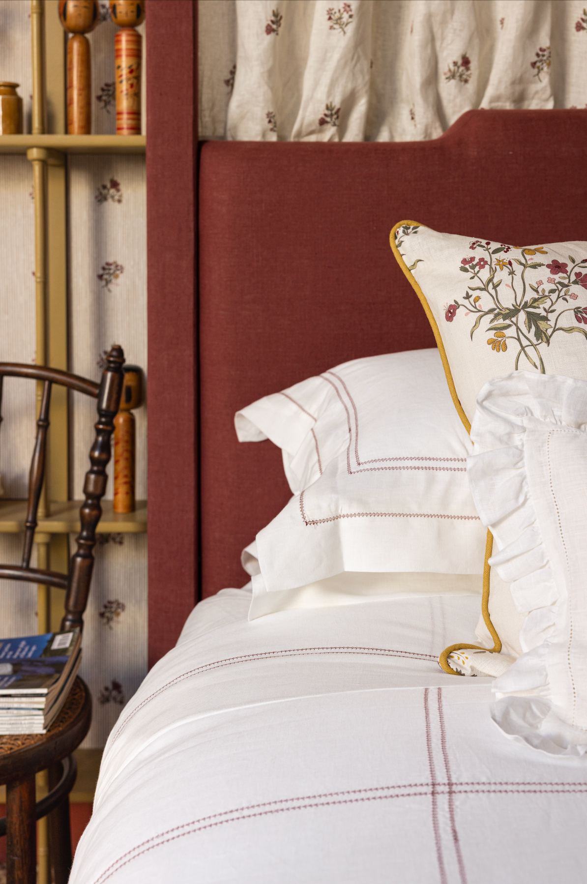 Pillowcase Hemstitch Claret