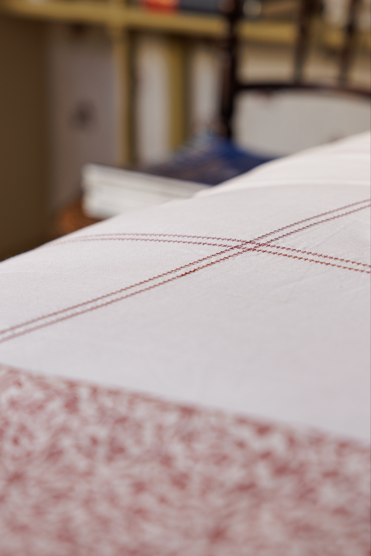 Duvet Cover Hemstitch Claret