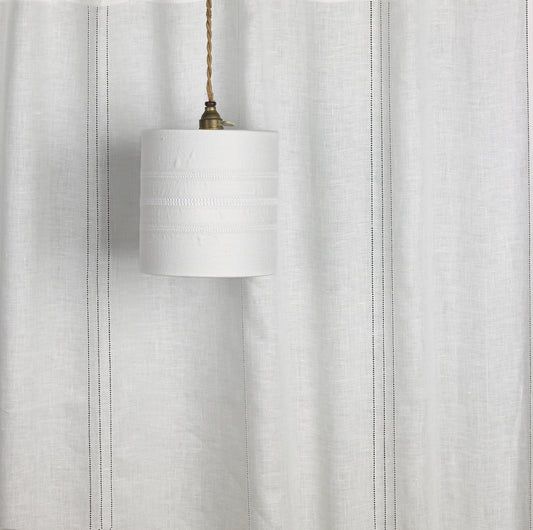 Drawn Thread - Hemstitch Rows Ivory White