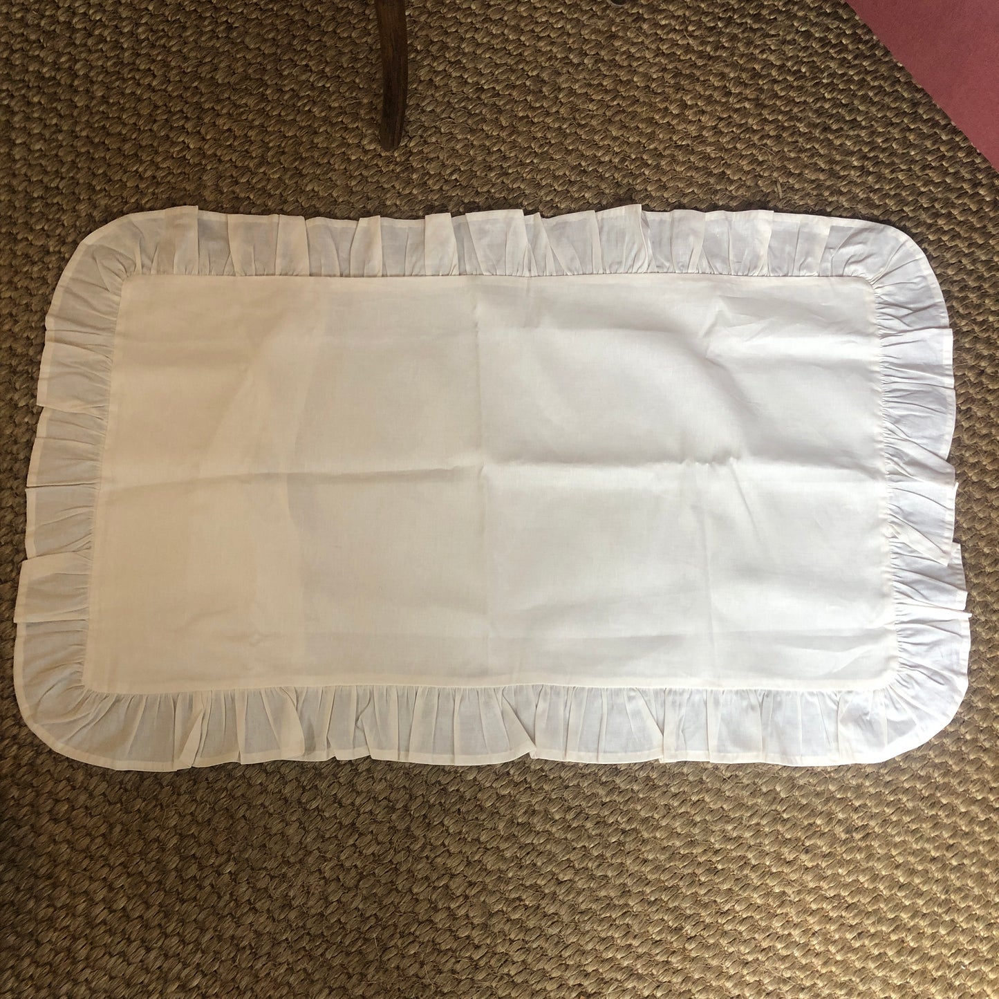 Development Sample - Super King Ecru Ruffle Pillowcase
