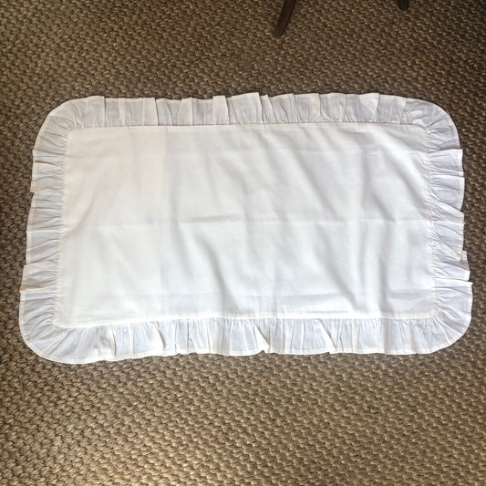Development Sample - Super King Ecru Ruffle Pillowcase