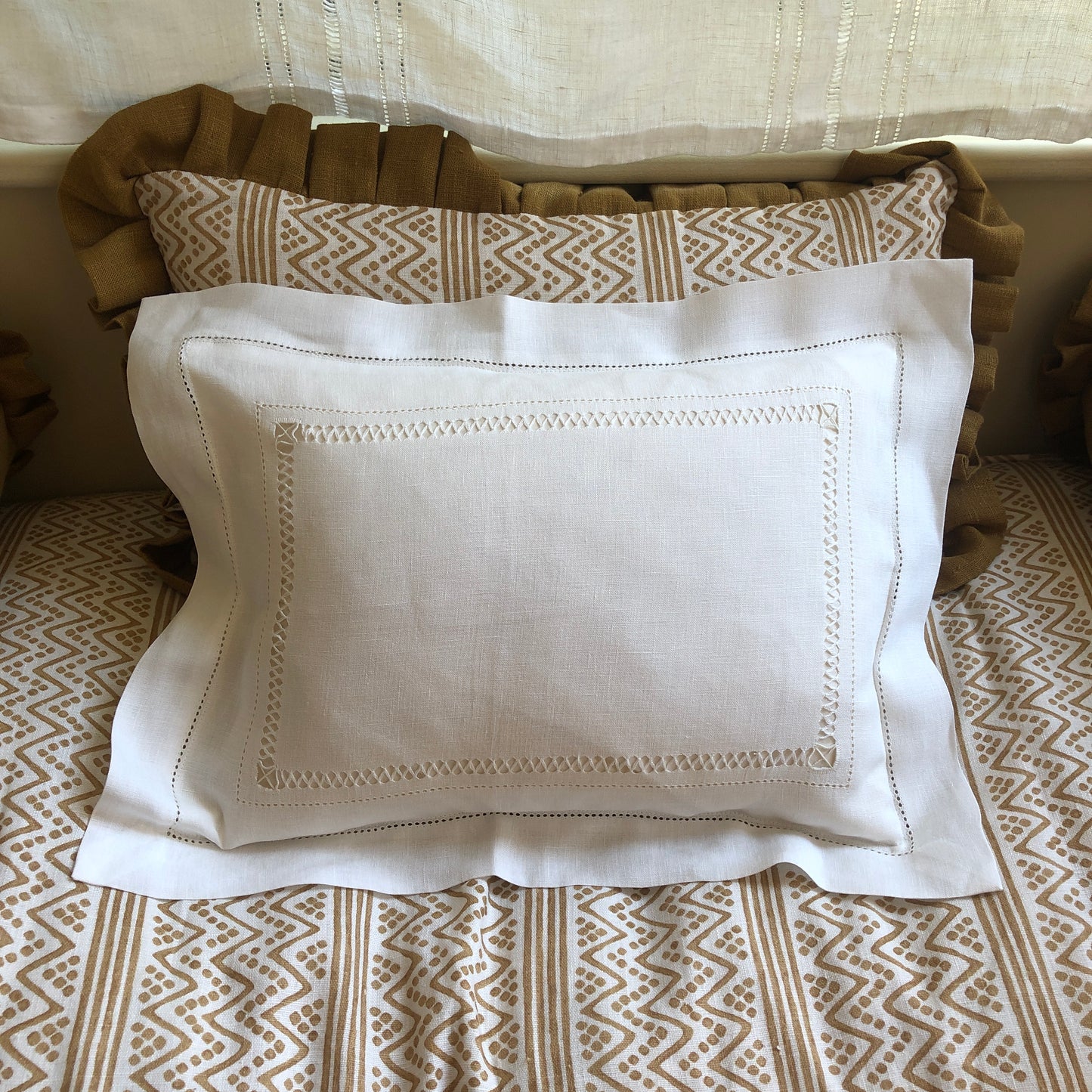 Development Sample Diamond Stitch Boudoir Pillowcase