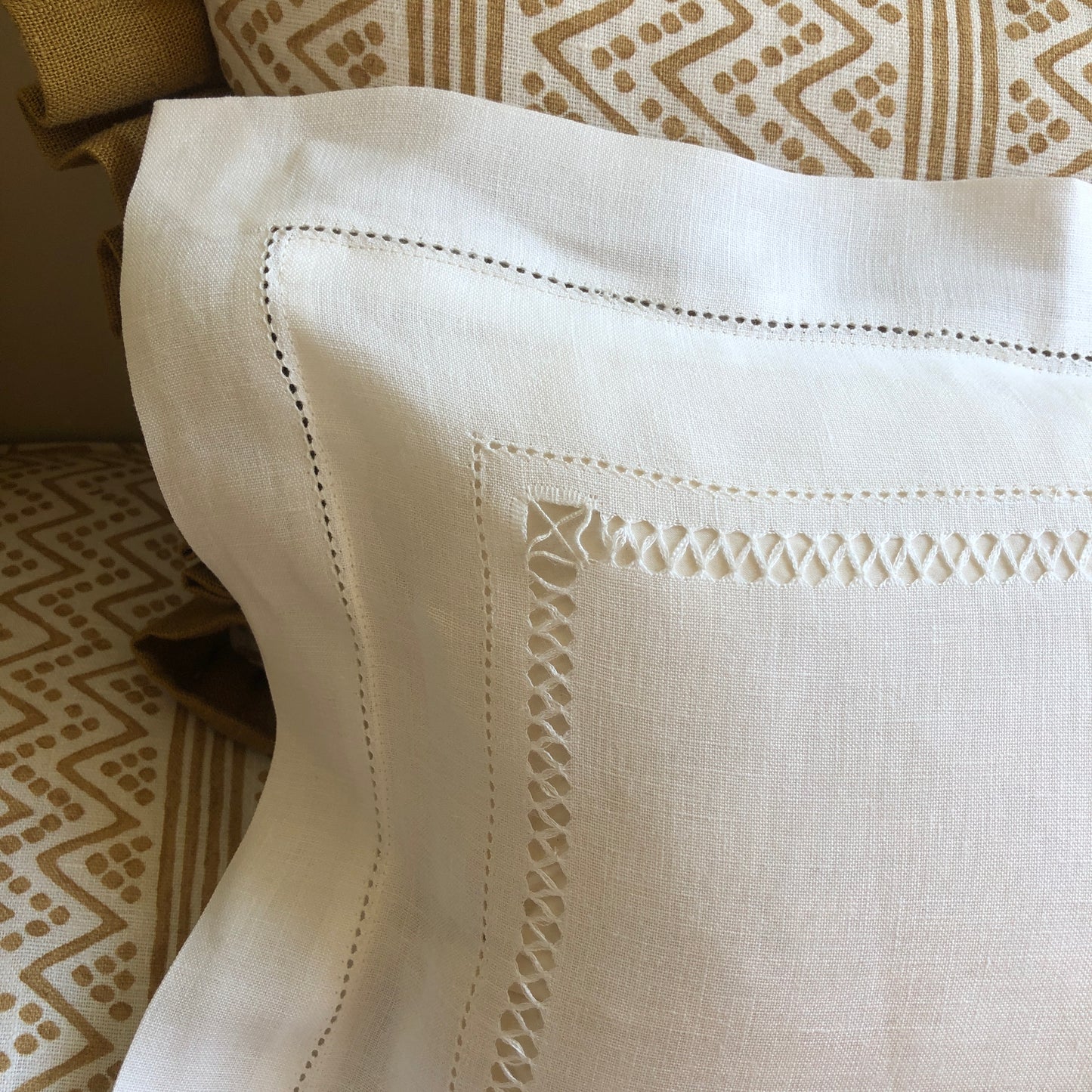 Development Sample Diamond Stitch Boudoir Pillowcase