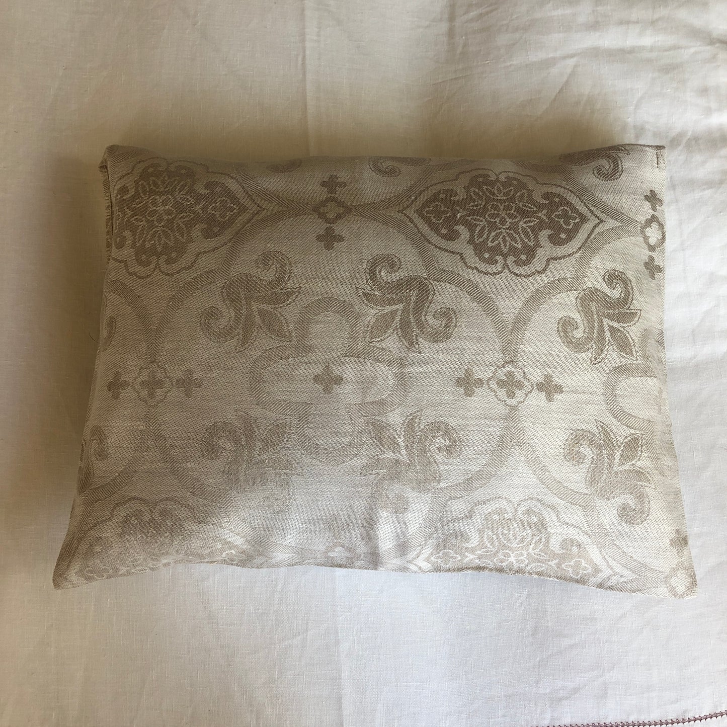 Development Sample Silver/Slate Woven Pattened Linen Gift Bag