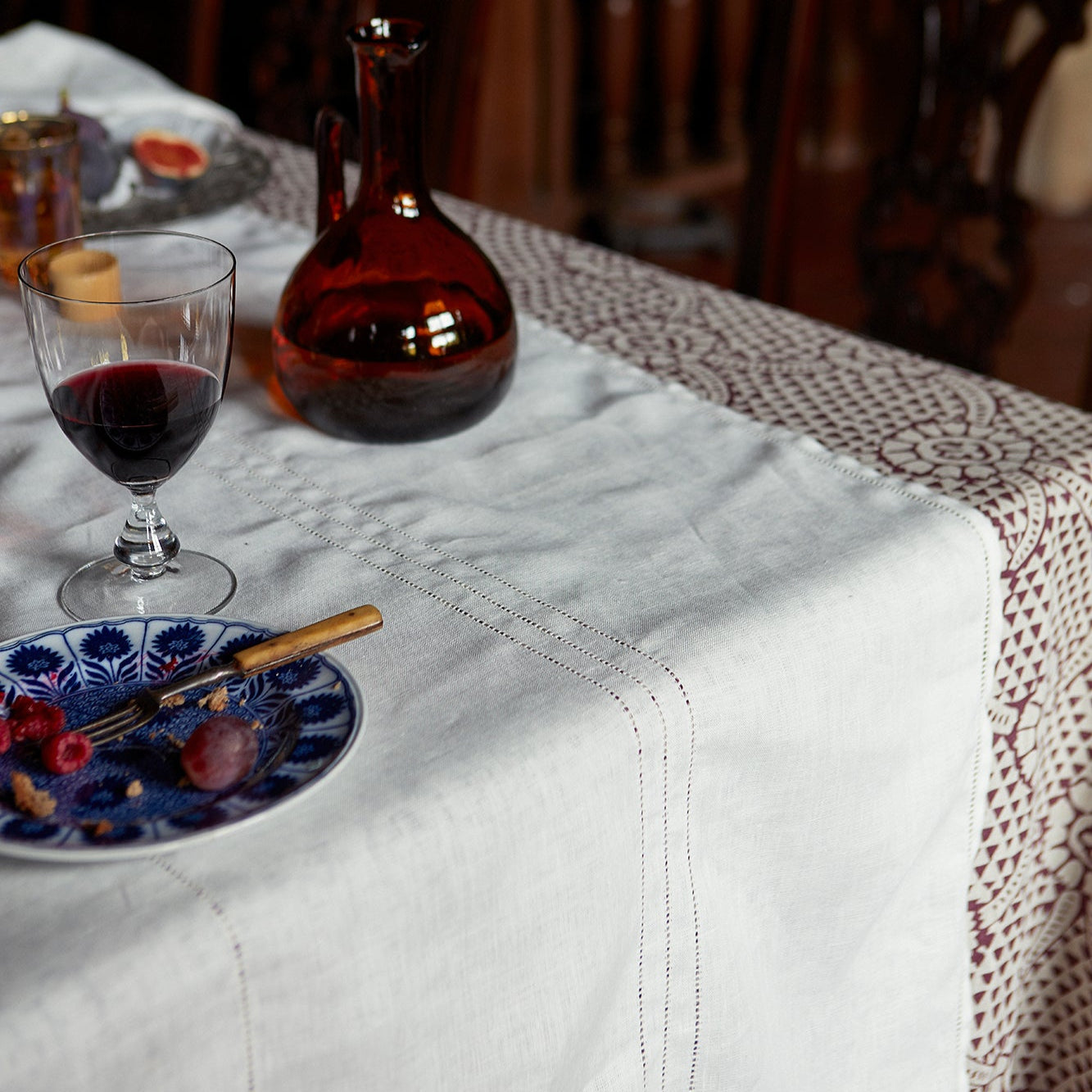 Ivan Dual Use Archive Print in Raisin/Natural