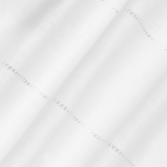 Drawn Thread - Cross Stitch Rows Ivory White