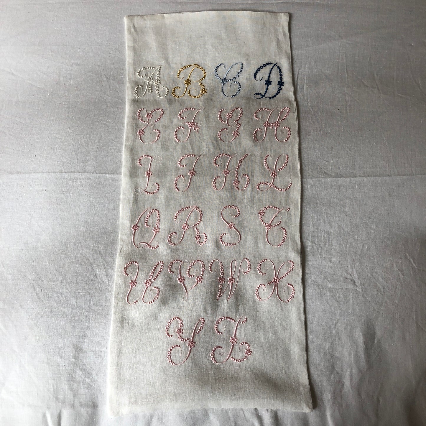 Ex Display Panel With Heirloom Font Embroidery