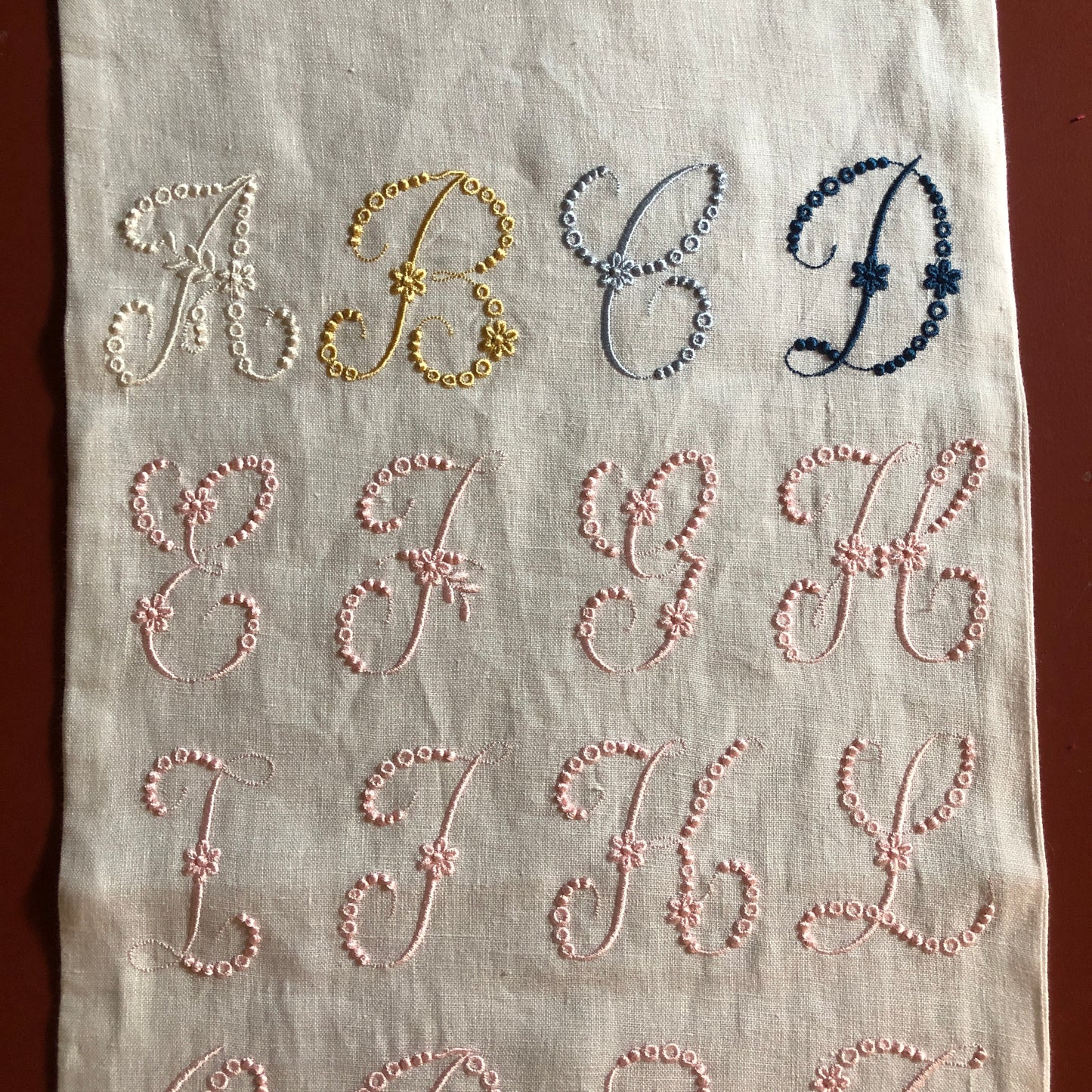 Ex Display Panel With Heirloom Font Embroidery