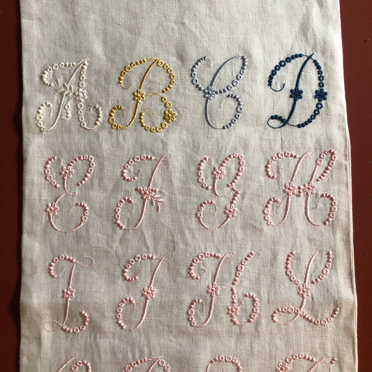 Ex Display Panel With Heirloom Font Embroidery