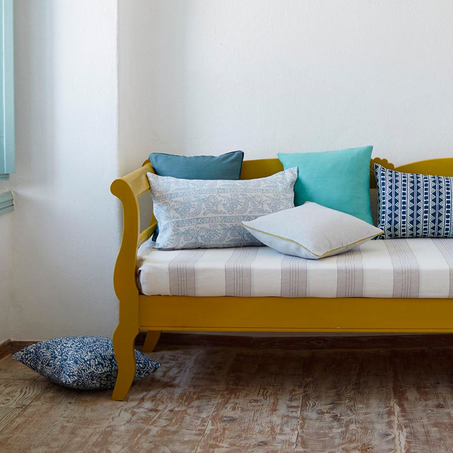 Broad Stripe Linen (Horizontal stripes) Natural/White