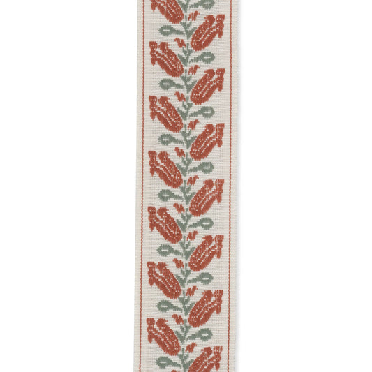 Folkloric Floral Braid in Terracotta