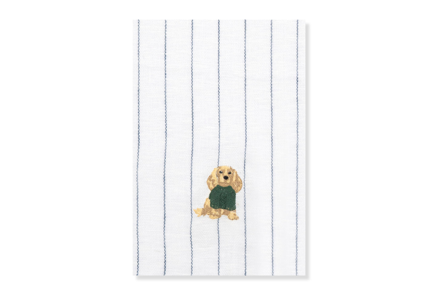 Kitchen Towel with Spaniel Embroidery
