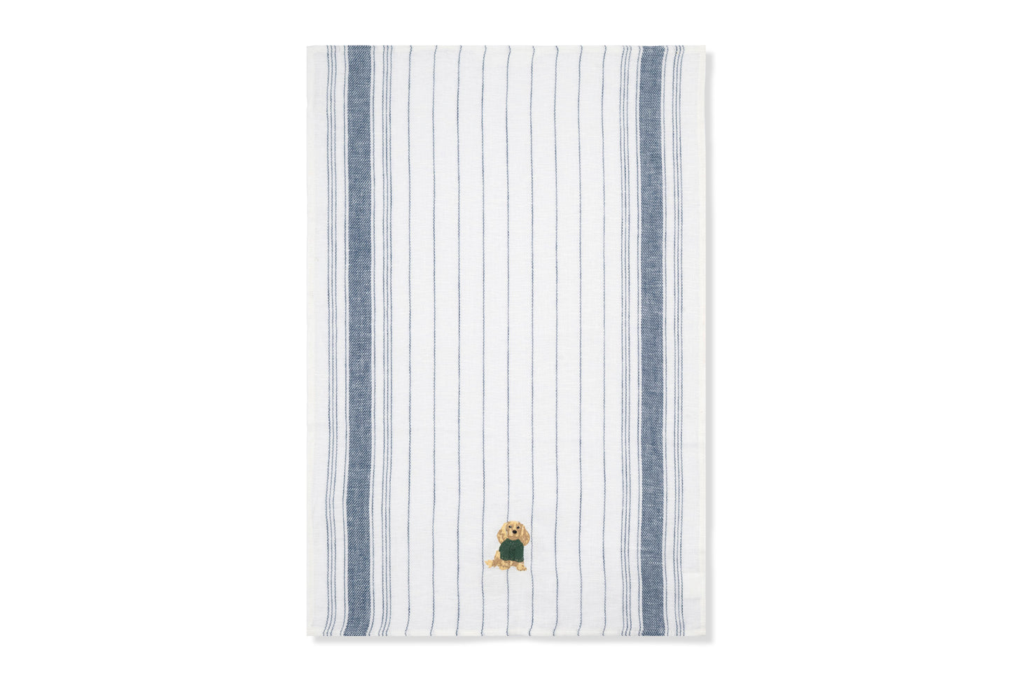 Kitchen Towel with Spaniel Embroidery