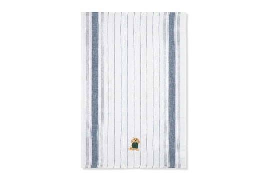 Kitchen Towel with Spaniel Embroidery