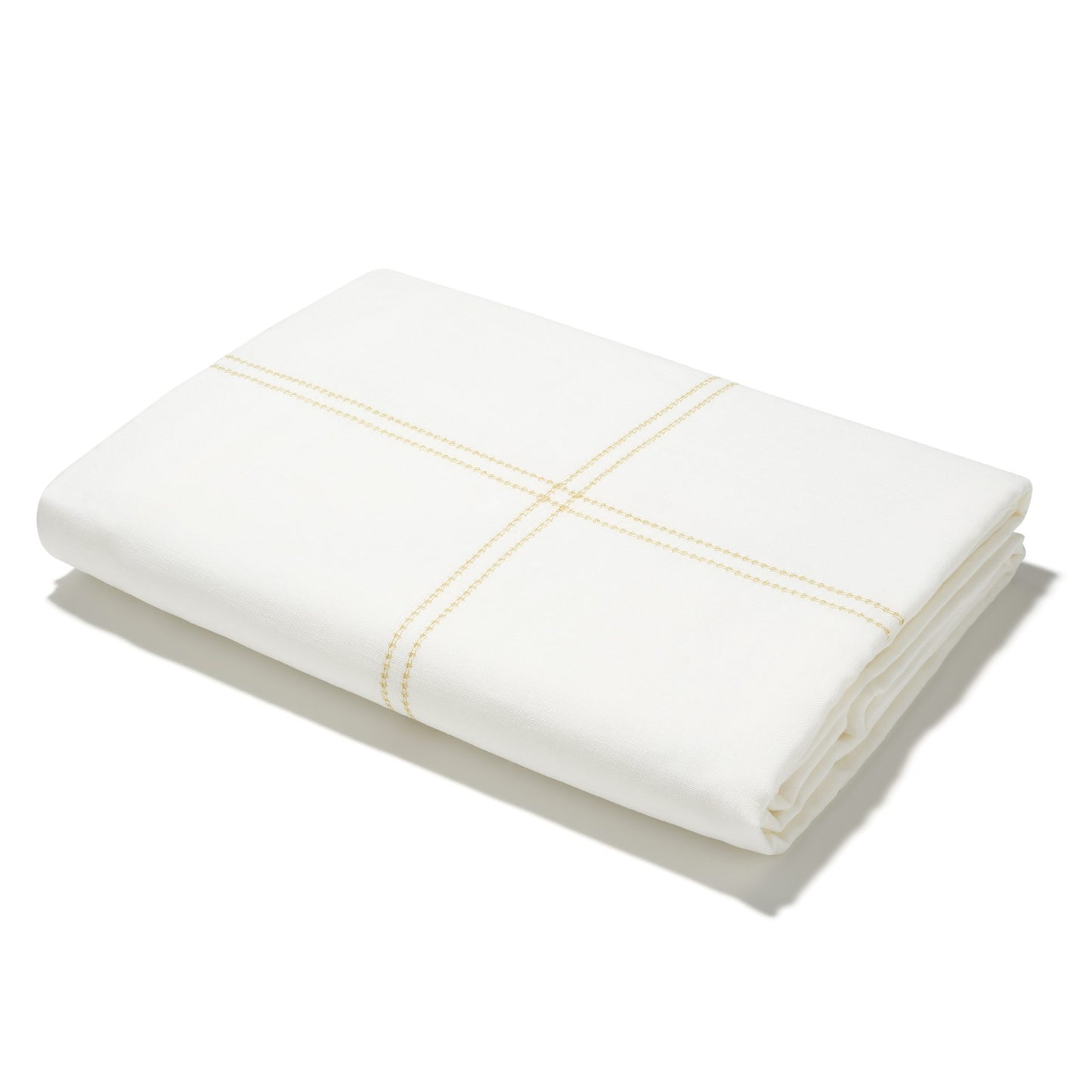 Showroom Ex-Display Elizaveta Duvet Cover in Ochre Hemstitch, Single Size