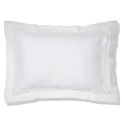 Elizaveta Pillowcase in Ivory White Hemstitch