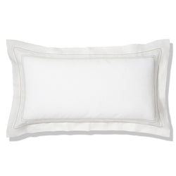 Elizaveta Pillowcase in Botanical Green Hemstitch, Super King Size