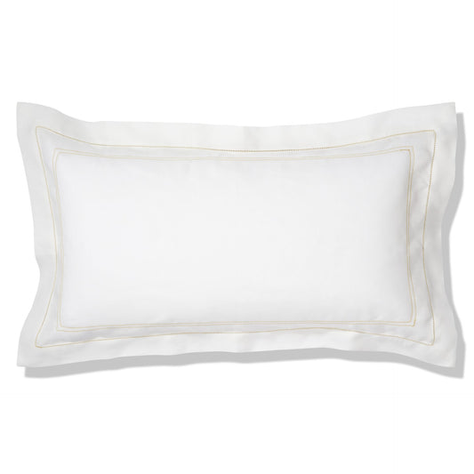 Ex-Showroom Display Elizaveta Pillowcase in Ochre Hemstitch, Super King Size