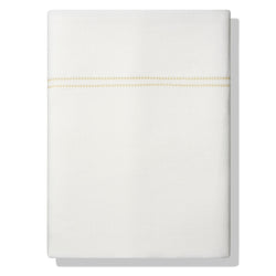 Elizaveta Top Sheet in Ochre Hemstitch