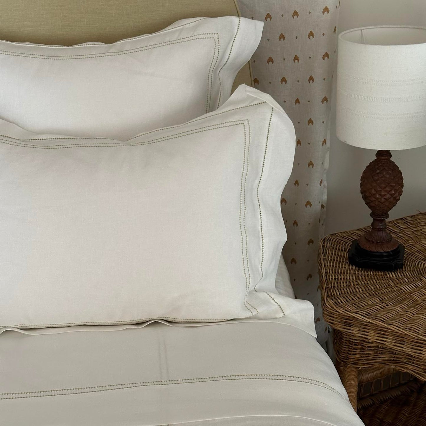 Pillowcase Hemstitch Knoll Green
