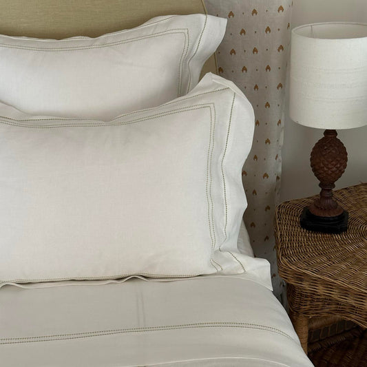 Pillowcase Hemstitch Knoll Green
