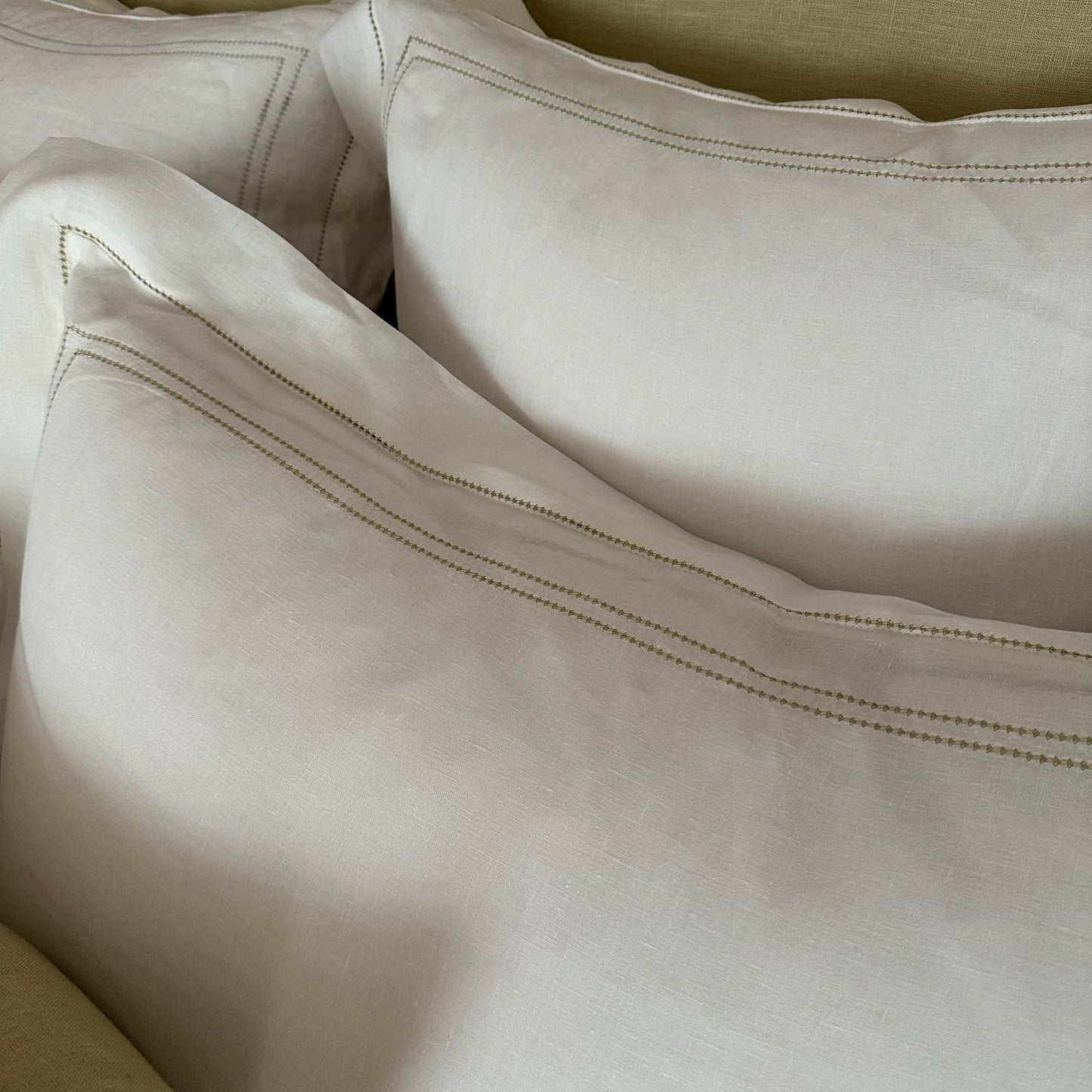 Pillowcase Hemstitch Knoll Green
