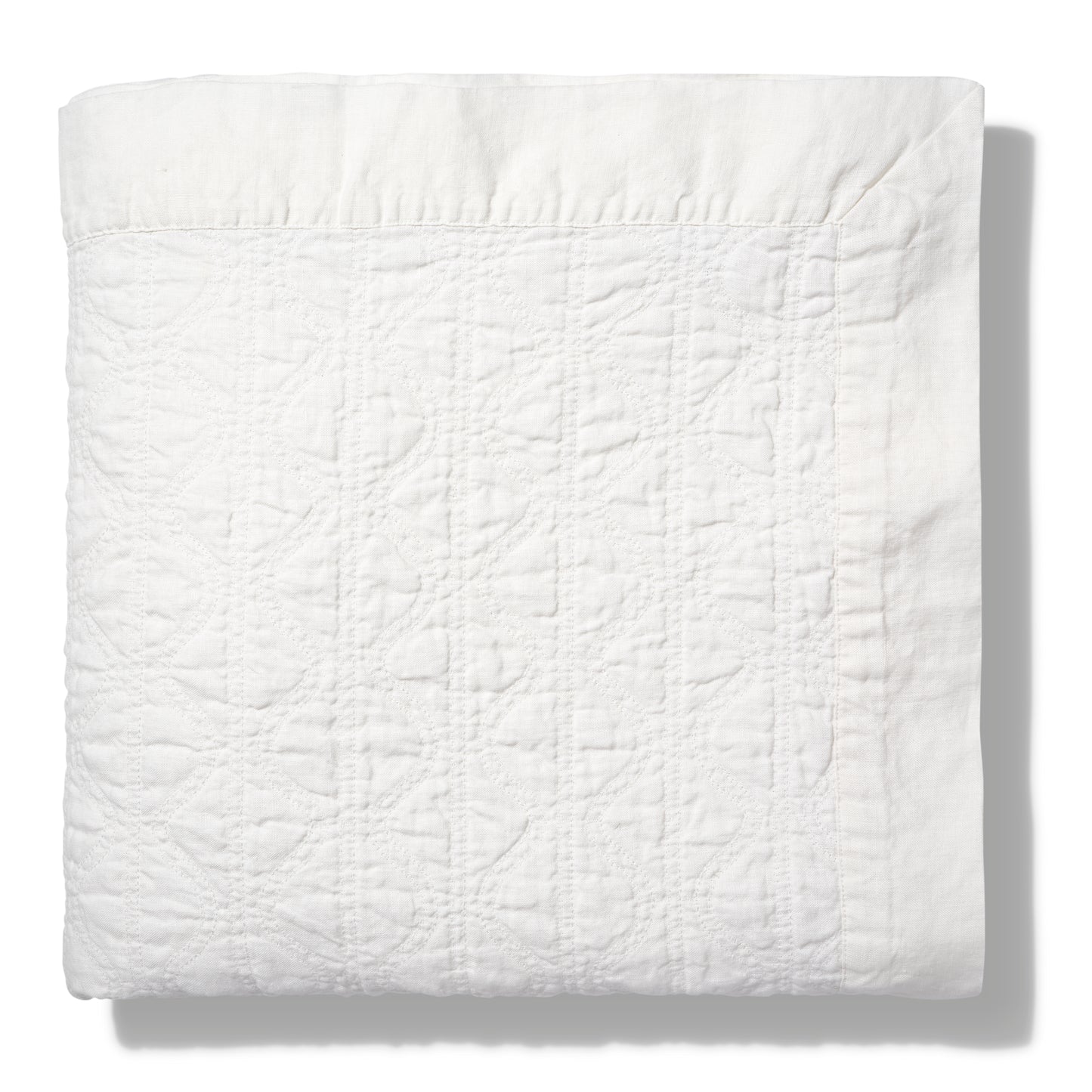 Ruslan Quilt in Ivory White