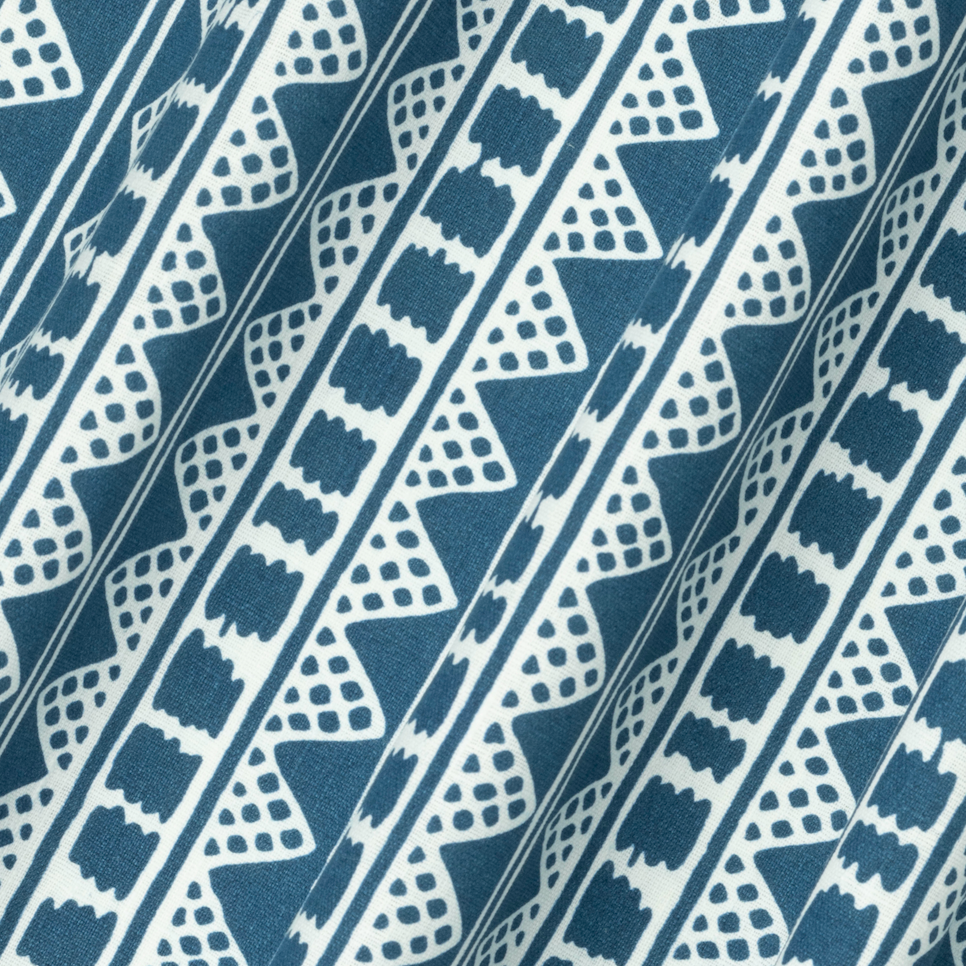 Kitezh Dual Use Archive Print in Prussian Blue/Ivory White