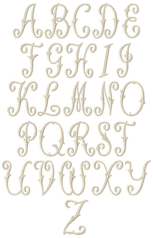 Set of 6 - 2 Initials