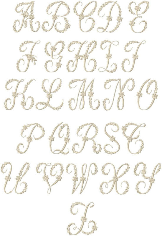 Set of 4 - 1 Initial
