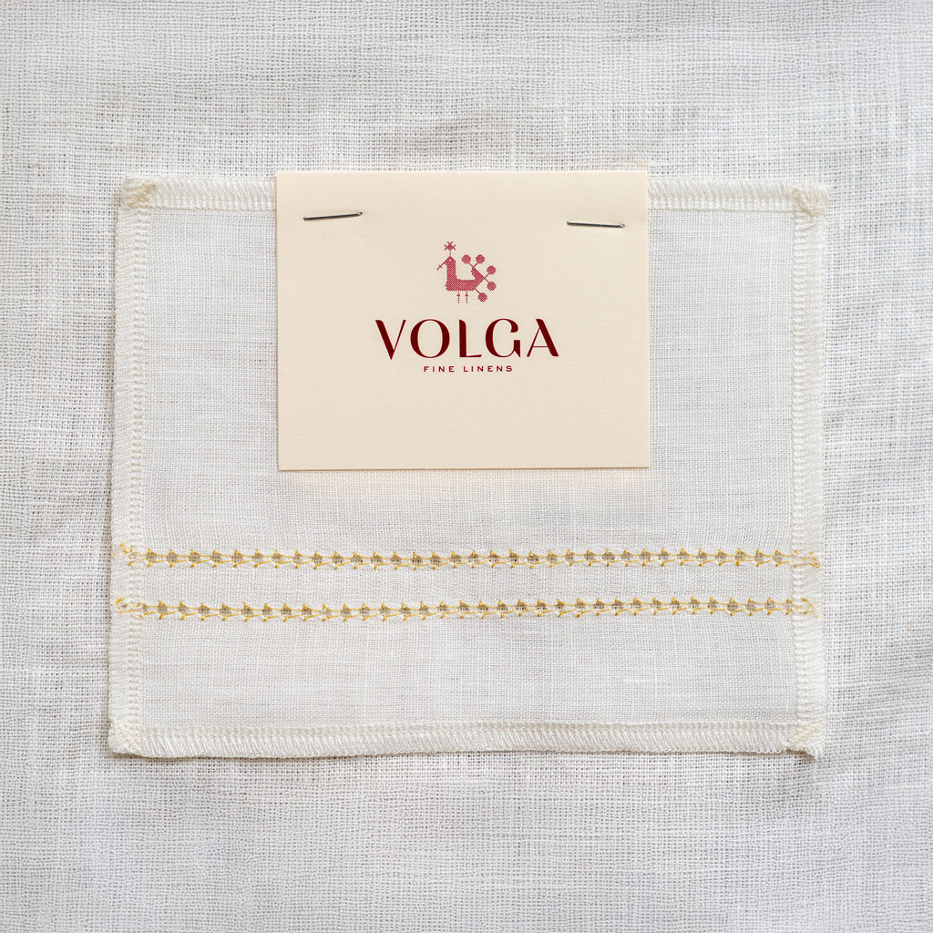 Sample - Ochre Hemstitch