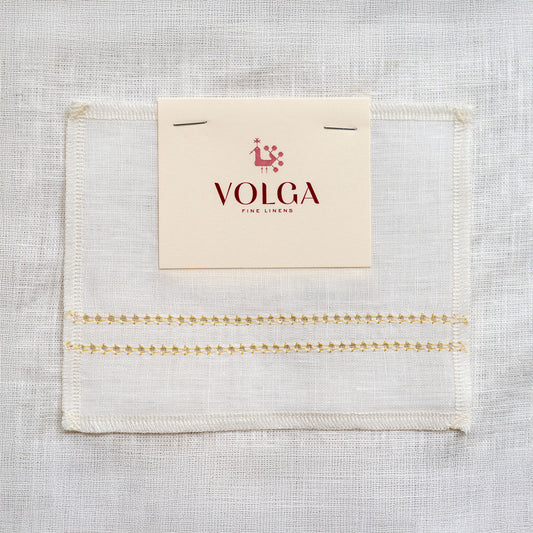 Sample - Ochre Hemstitch