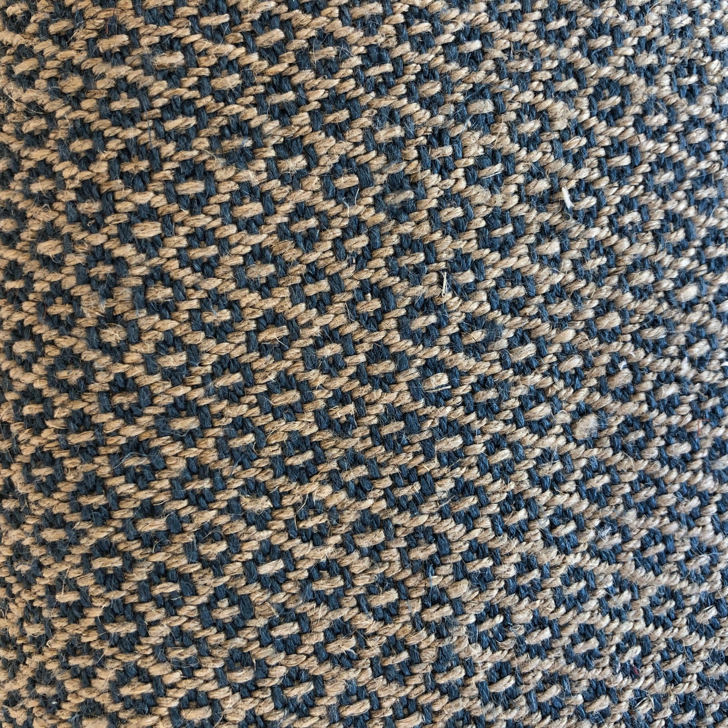 Off Cut - Mid Weight Petite Weave Linen (Archive Development Sample) - Blue/Natural