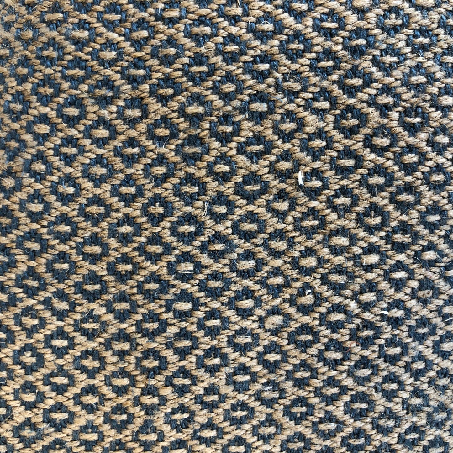 Off Cut - Mid Weight Petite Weave Linen (Archive Development Sample) - Blue/Natural